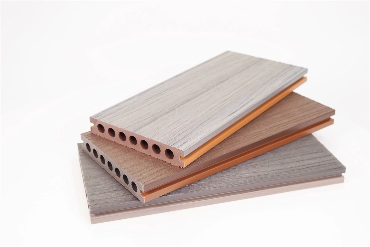 OEM ODM Economic Wood Plastic Composite WPC Co-extrusion Decking For Villa Garden Home Decoration factory